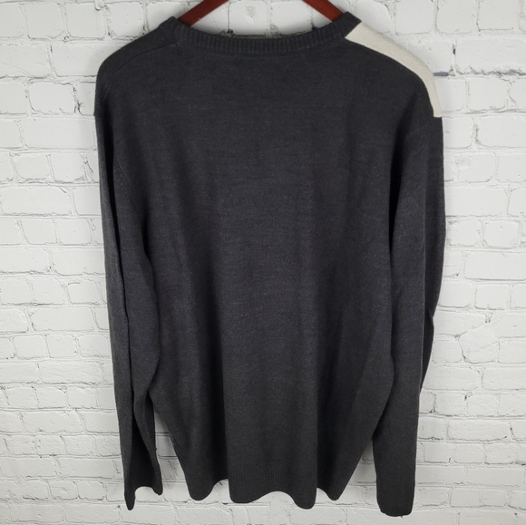 TRICOTS ST RAPHAEL | argyle crewneck long sleeve sweater - Picture 4 of 10